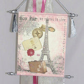 Dalmazio Design Canvas Keepsake Scroll - Travel Eiffel Tower
